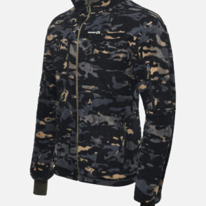 Толстовка флисовая мужская двухсторонняя тактическая на молнии ConfАrmy (черный мультикам/олива)