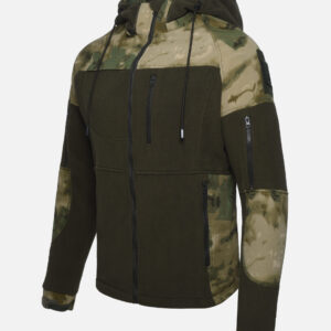 Куртка мужская тактическая флисовая с отделкой из рипстопа п/э ConfАrmy