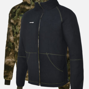 Толстовка флисовая мужская двухсторонняя тактическая на молнии ConfАrmy (мох/графит)